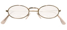 Ovale Brille in Gold 1