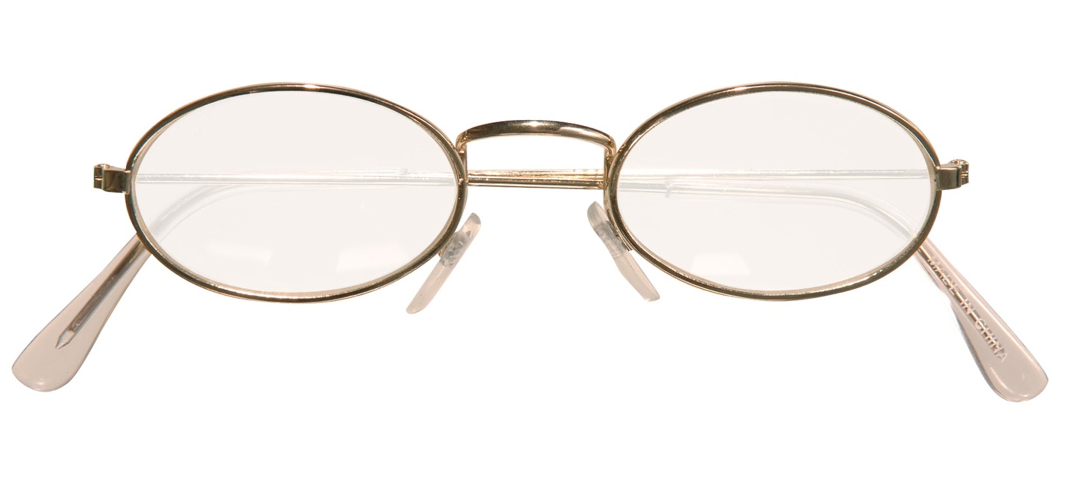 Ovale Brille in Gold 1