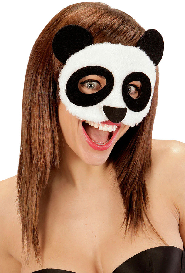 Panda Plüsch Maske für Damen und Herren - 2