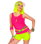 80er Jahre Tanktop für Damen neon-pink - 3