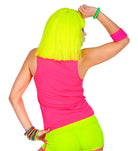 80er Jahre Tanktop für Damen neon-pink - 4