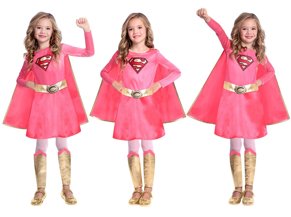 Pink Supergirl Kinderkostüm - 4