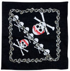 Piraten Bandana im Totenkopf Design 55x55cm - 1