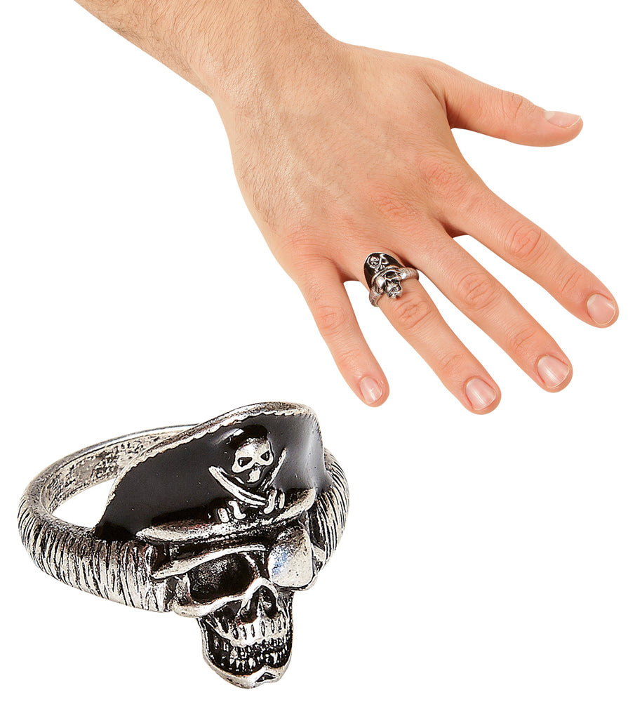 Piraten Totenkopf Ring - 1