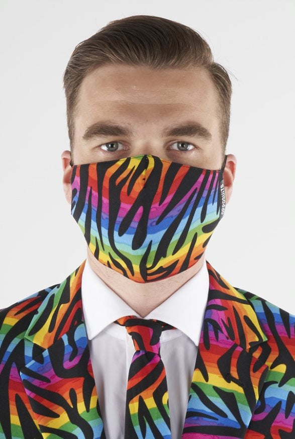 OppoSuits Wild Rainbow Gesichtsmaske - 1