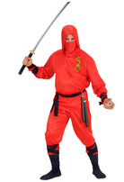 Red Ninja Fighter Kostüm für Herren - 1