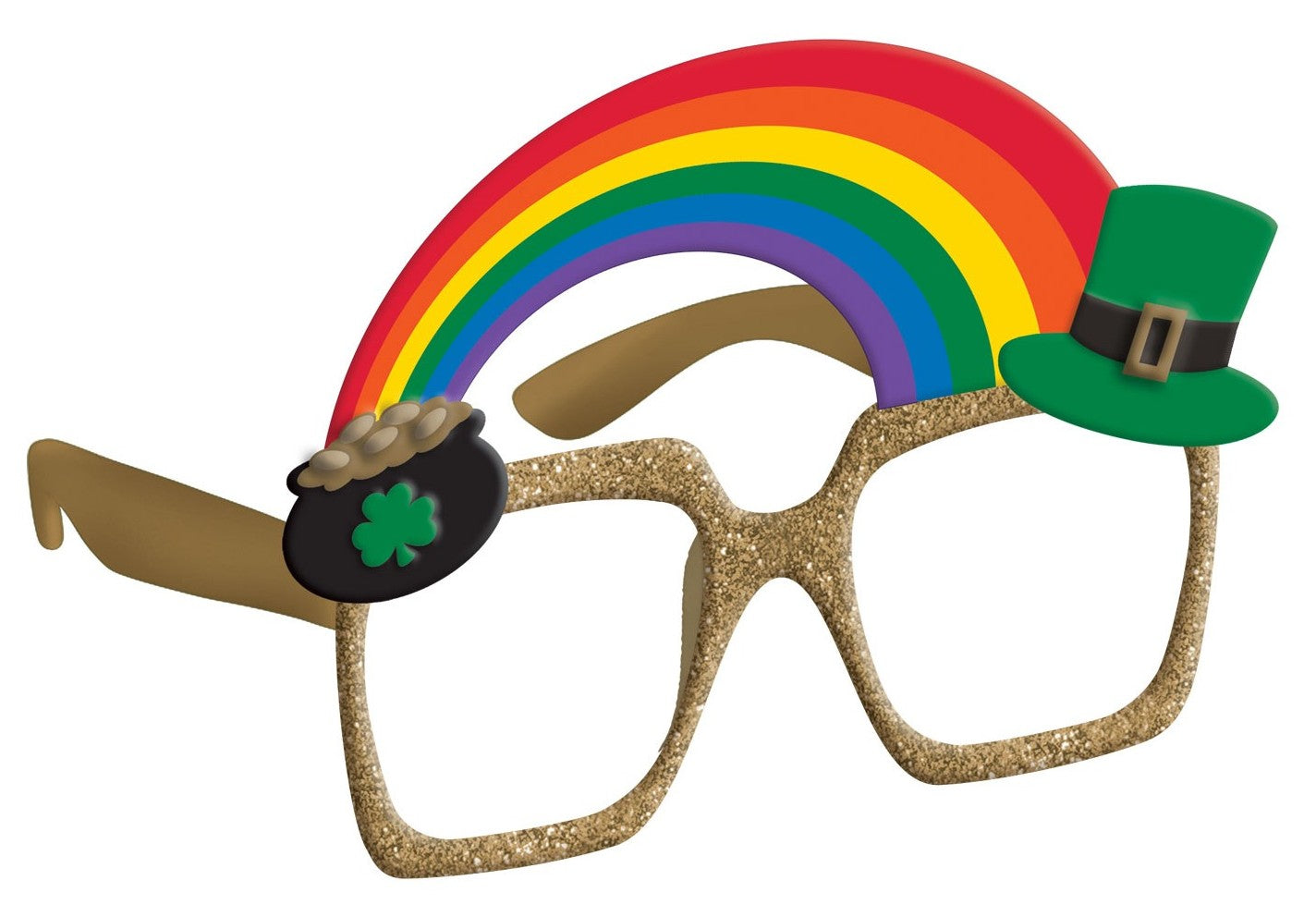 Regenbogen Kobold Partybrille 1