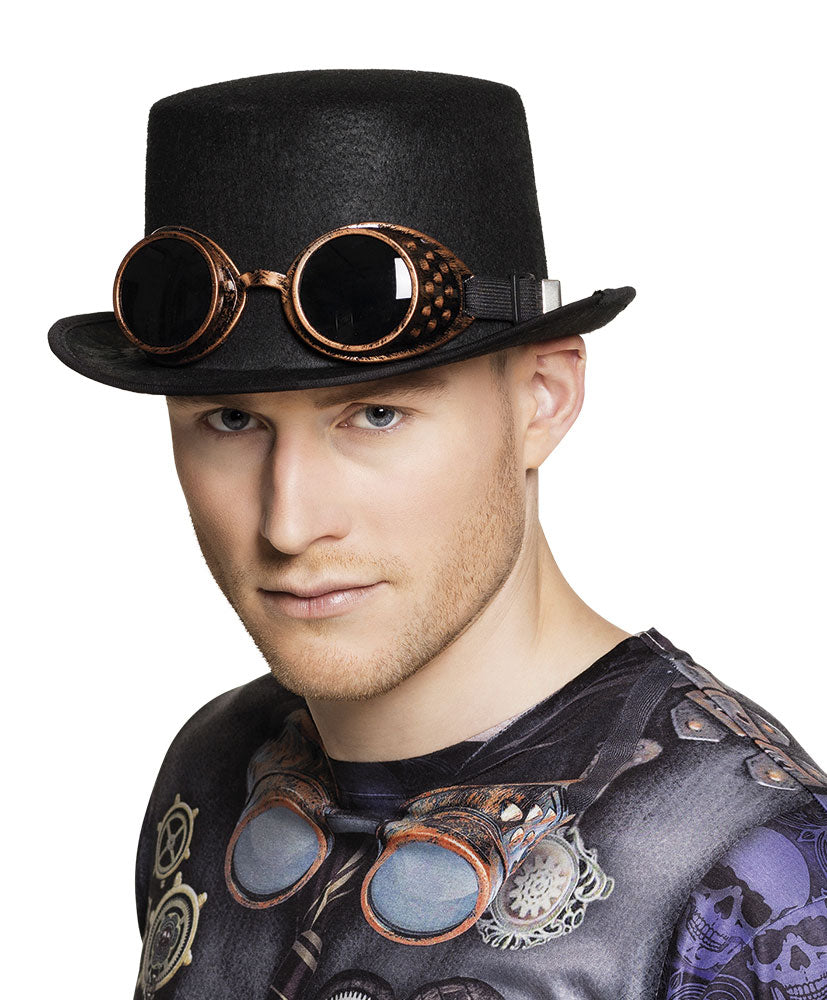 Steampunk Zylinder mit Brille - 1