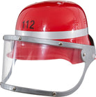 Roter Feuerwehrhelm mit Visier für Kinder - 1