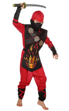 Roter Fire Ninja Kinderkostüm 1