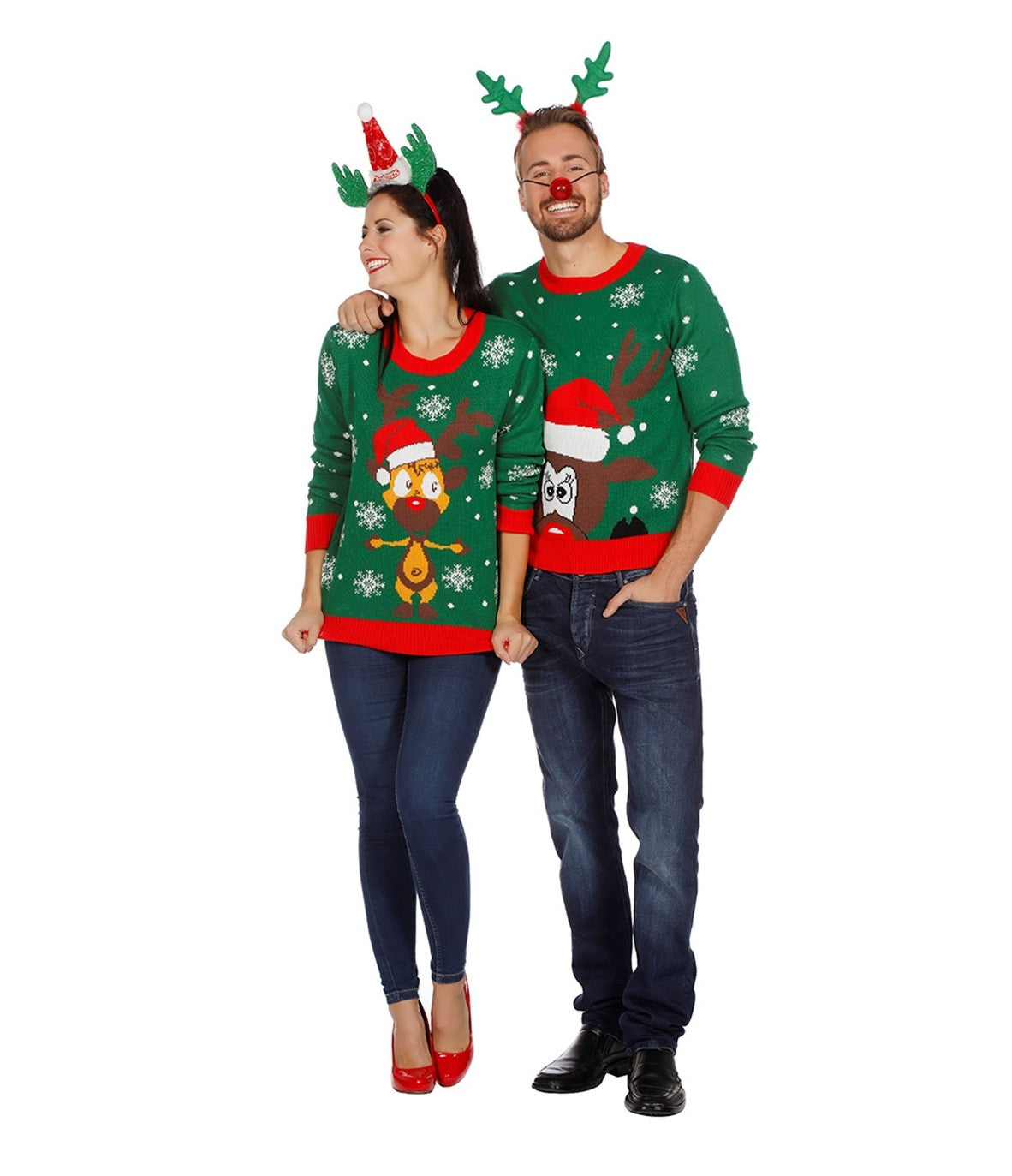 Weihnachtspulli Rudolf Red Nose Unisex - 3