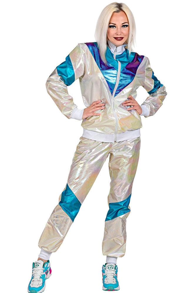 80er Jahre Trainingsanzug holographic Unisex - 3