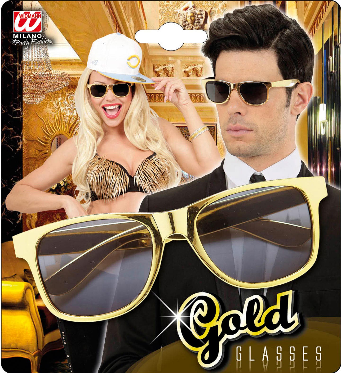 Coole Sonnenbrille goldfarben - 6