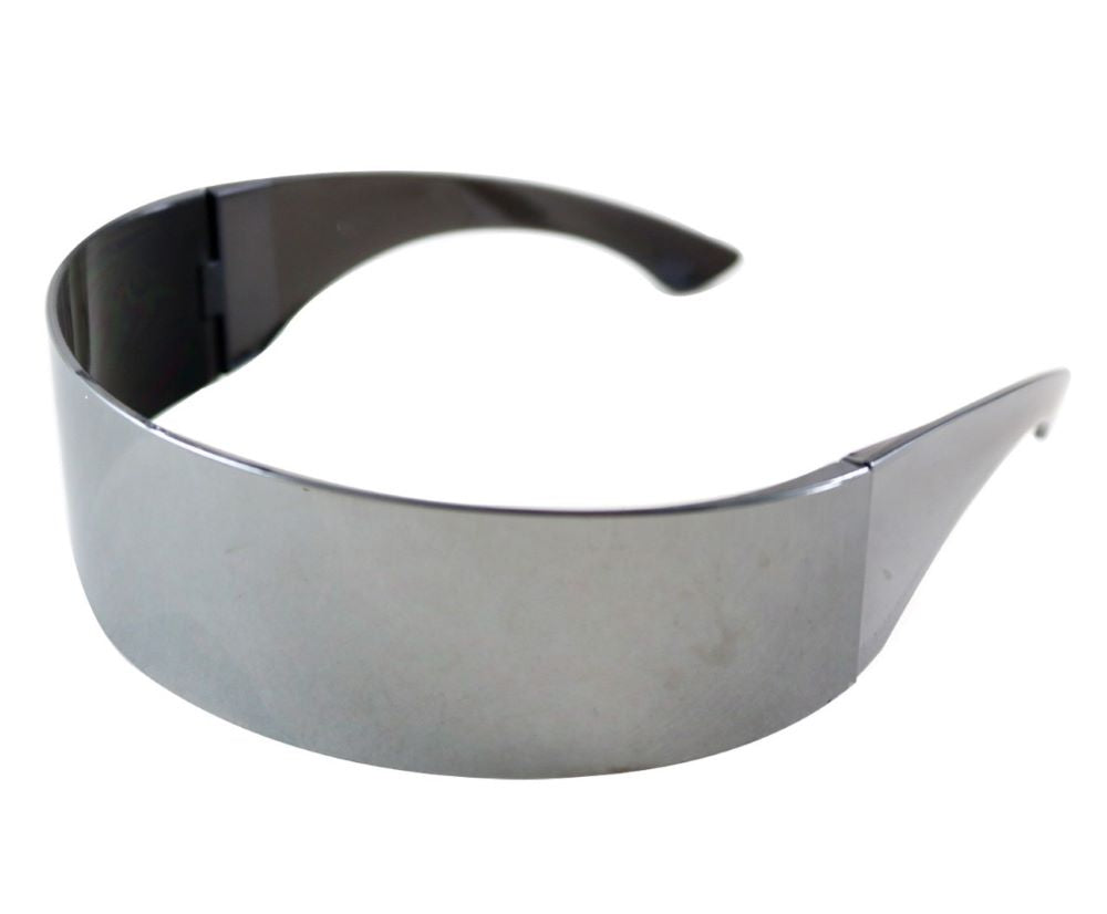 Space Spiegel Brille silber 1