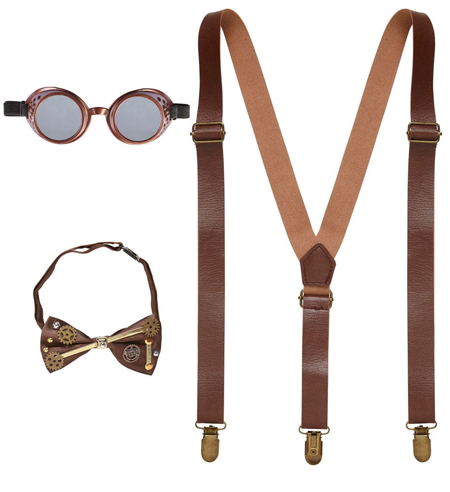 Steampunk Zubehör Set 3-teilig - 1