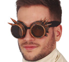 Steampunk Brille mit Spikes in Kupfer 1