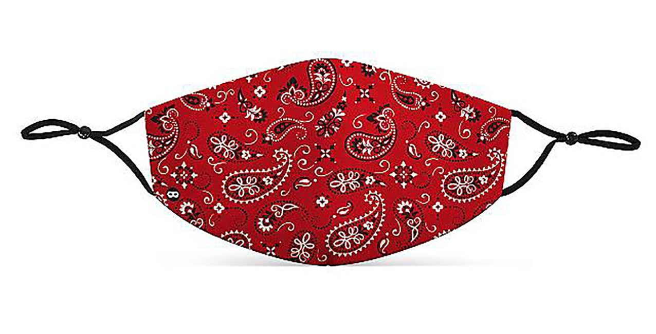 Mund-Nasen-Maske Bandana rot - 1