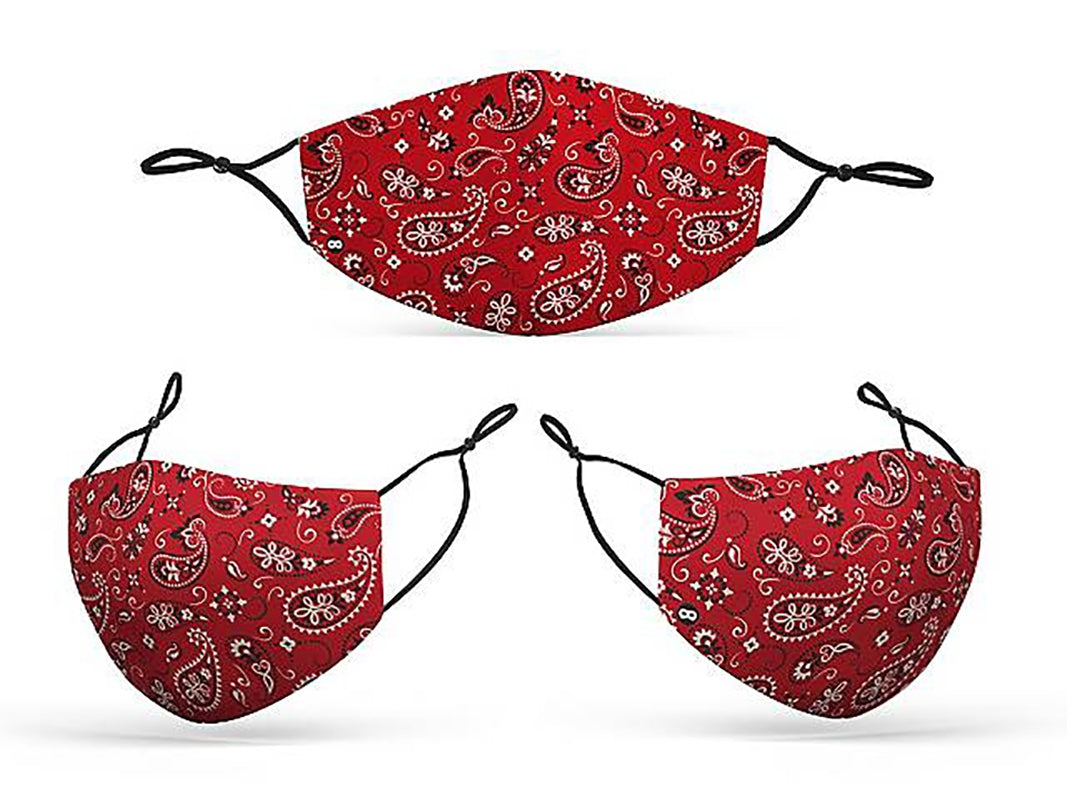 Mund-Nasen-Maske Bandana rot - 2