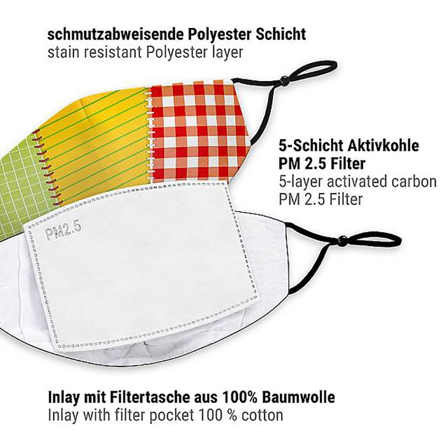 Mund-Nasen-Maske Flickenstrumpf - 4