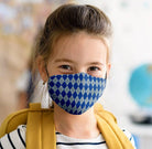 Mund-Nasen-Maske Zauberschule blau für Kinder - 5