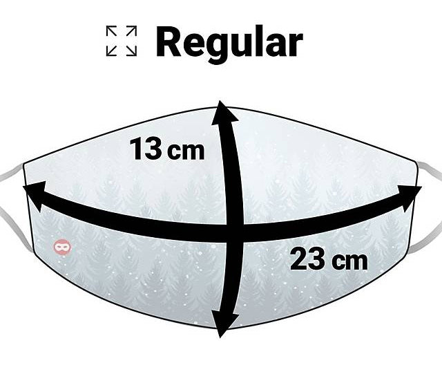 Mund-Nasen-Maske Winter Wald - 4