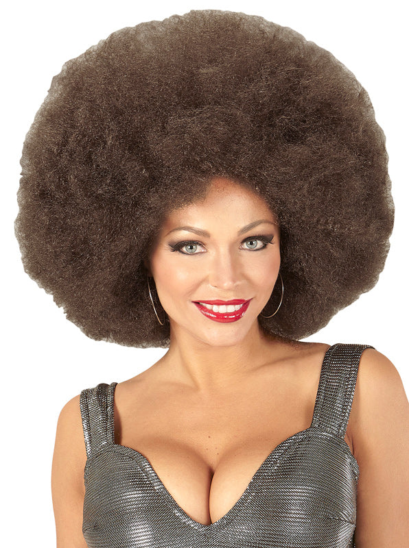 Superlocken Afro Perücke kaffeebraun - 2