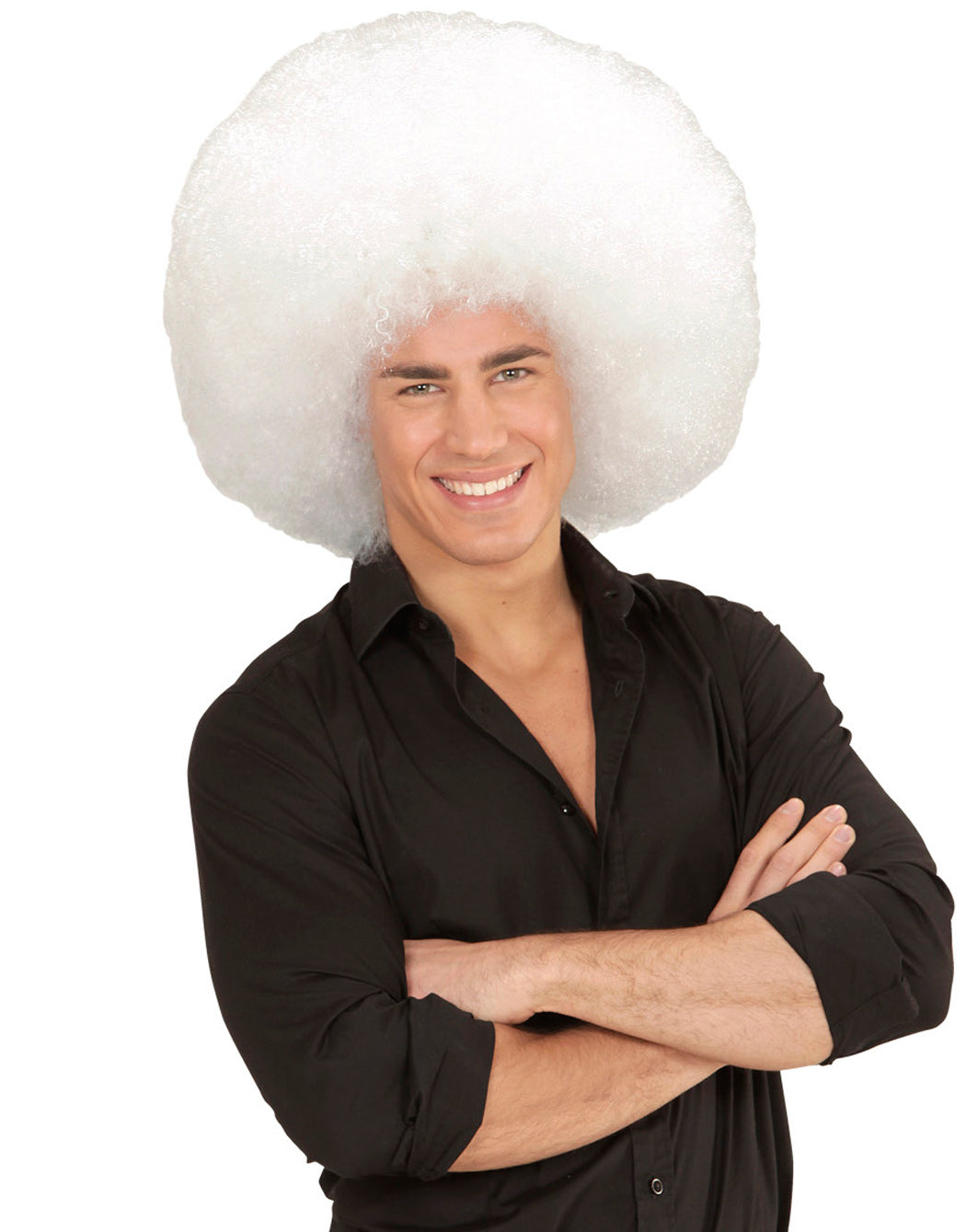 Superlocken Afro Perücke schneeweiß - 4