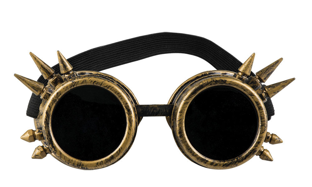 Steampunk Cyber Brille gold - 2