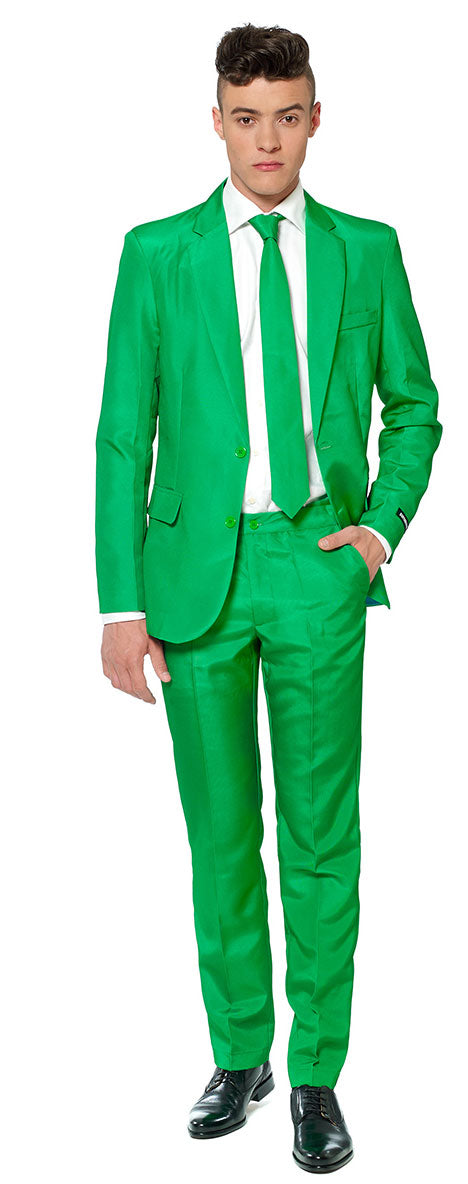 Suitmeister Solid Green Anzug - 1