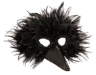 Vogelmaske mit schwarzen Federn - 3