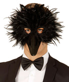 Vogelmaske mit schwarzen Federn - 1