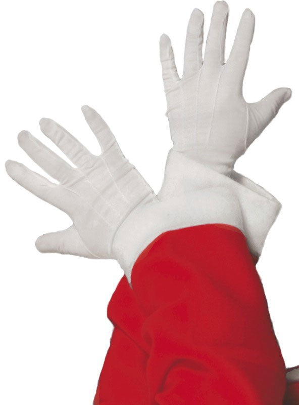 Weiße Weihnachtsfrau Handschuhe 1