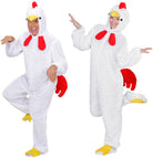 Weißes Huhn Plüschkostüm unisex - 1