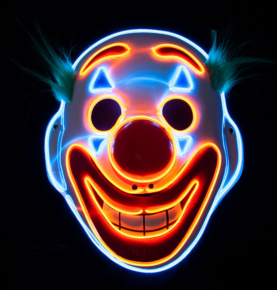 Smiling Face LED Clownsmaske - 1