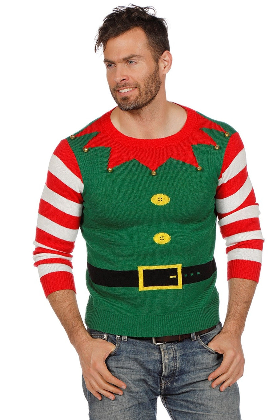 Weihnachtspulli Lustiger Weihnachtswichtel Unisex - 2